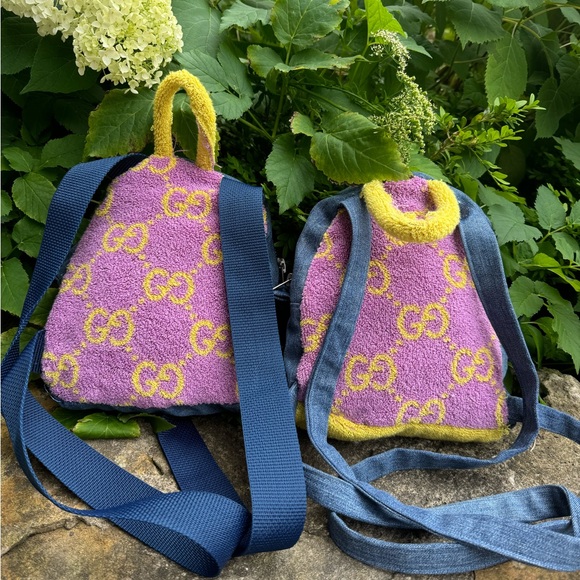 Autbentic GUCCI Terry cloth backpack - Picture 5 of 6